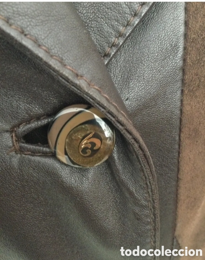 Segunda mano: ABRIGO DE CUERO Y ANTE TALLA 44 - Foto 5