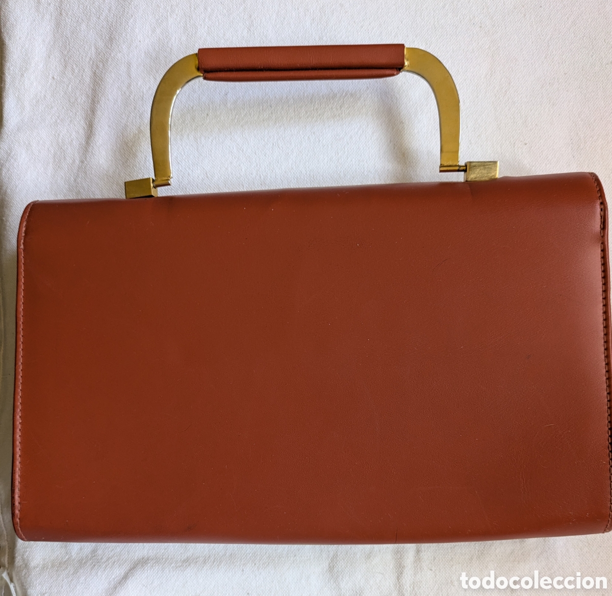 Segunda mano: Bolso supervintage naranja oscuro. - Foto 2
