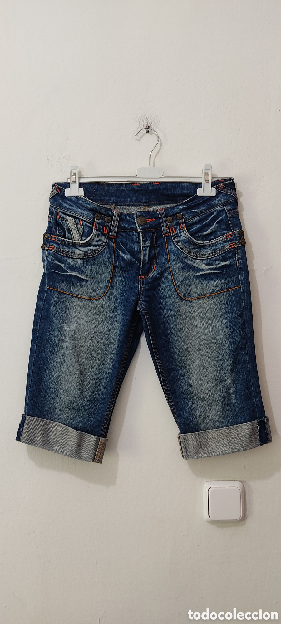 Segunda mano: Bermudas Vaqueras Vintage para mujer talla M marca Blanco - Foto 2