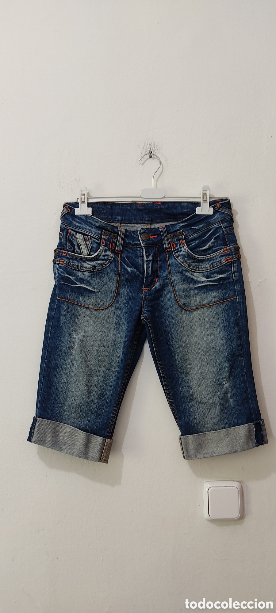 Segunda mano: Bermudas Vaqueras Vintage para mujer talla M marca Blanco - Foto 9