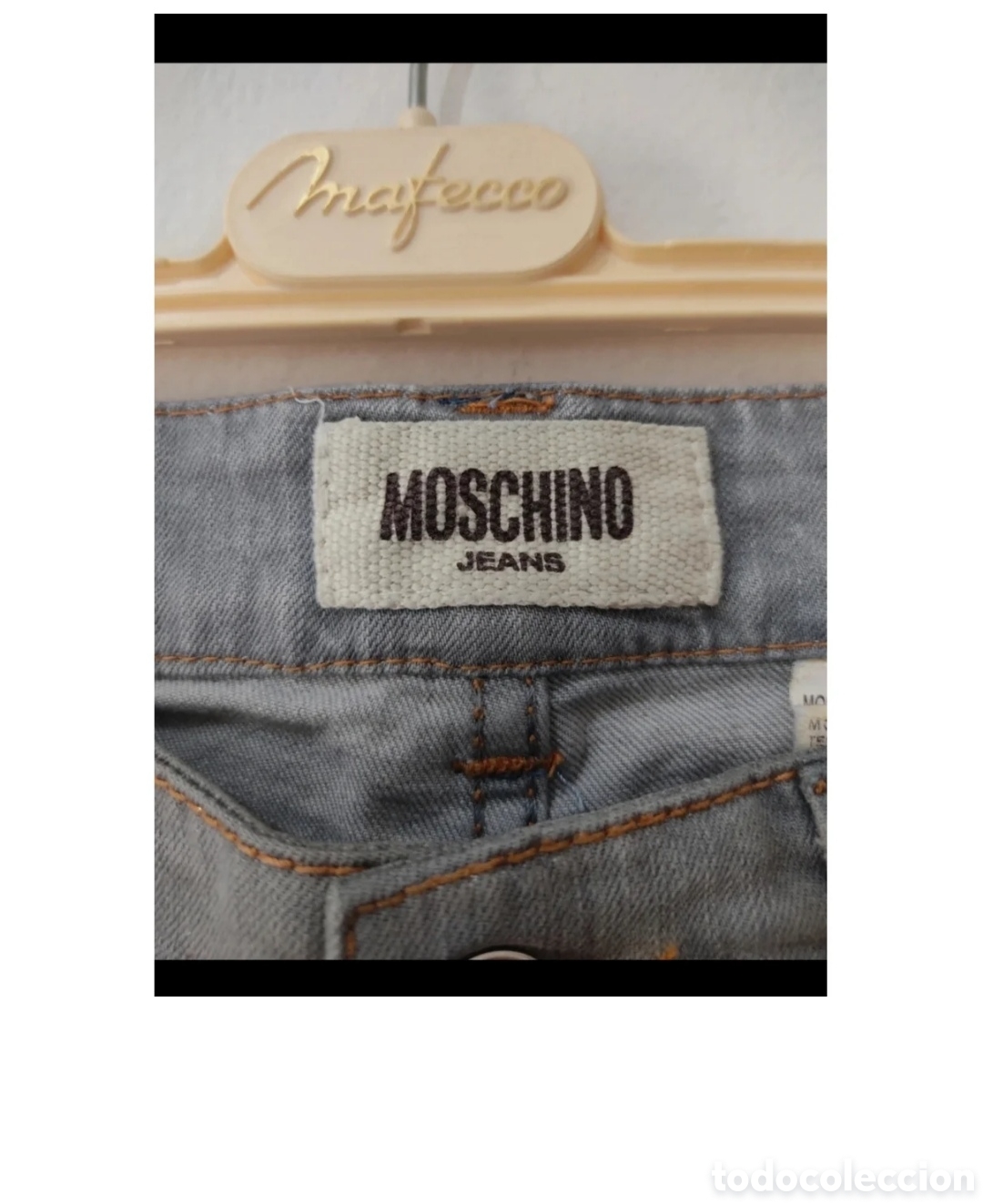 Segunda mano: Vaqueros Rectos para mujer talla M marca Moschino - Foto 6