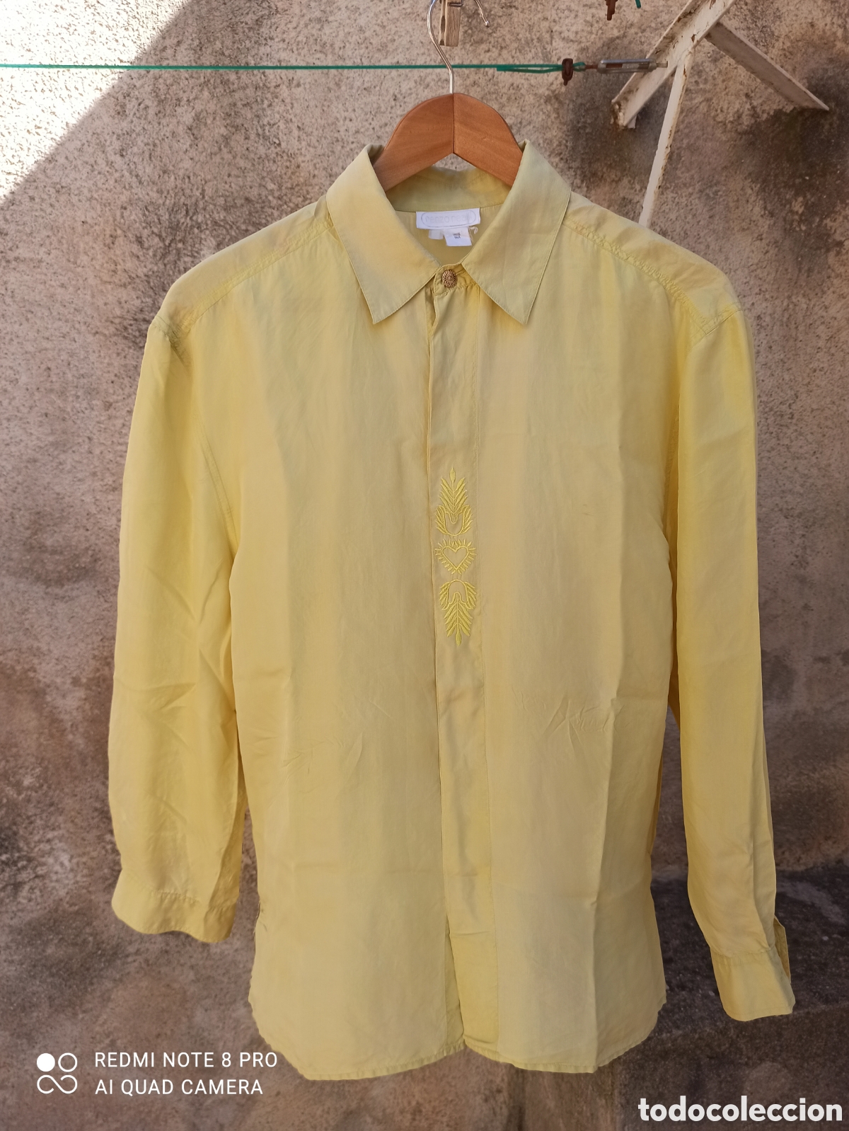 Segunda mano: Blusa 100 % seda. Color pistacho - Foto 4
