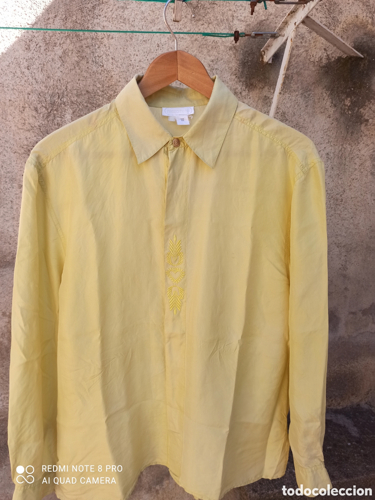 Segunda mano: Blusa 100 % seda. Color pistacho - Foto 1