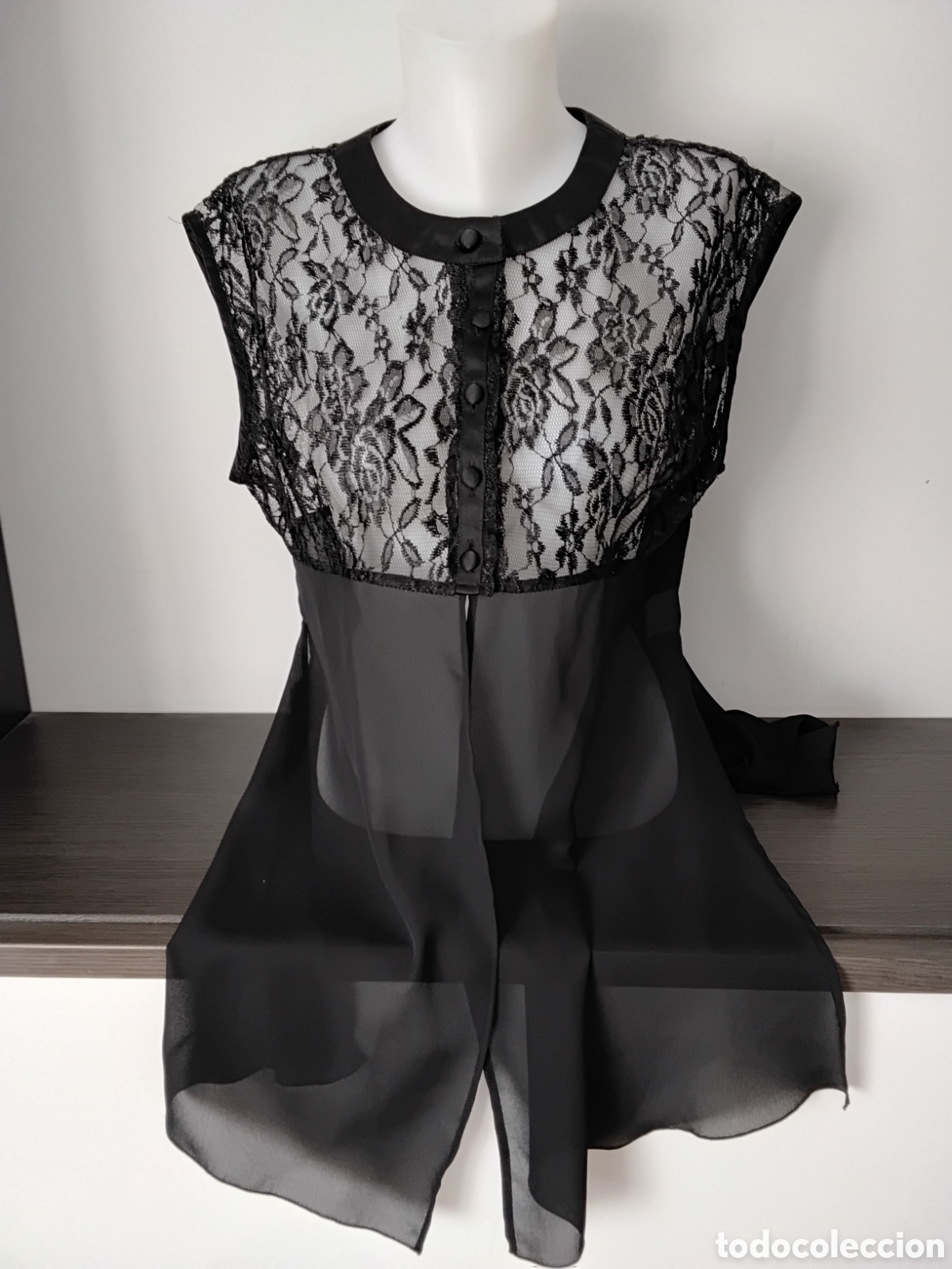 Segunda mano: Blusa Transparente y encaje - Foto 2