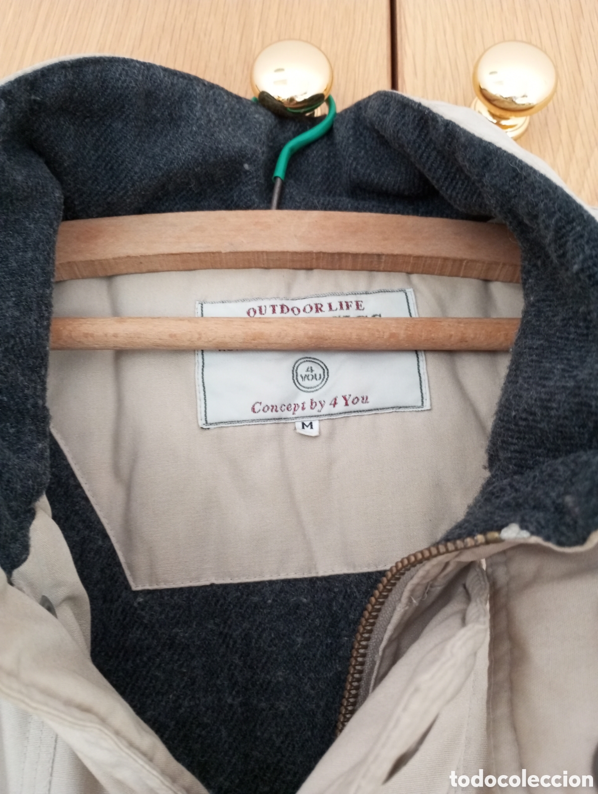 Segunda mano: Chaqueta hombre acolchada beig - Foto 2
