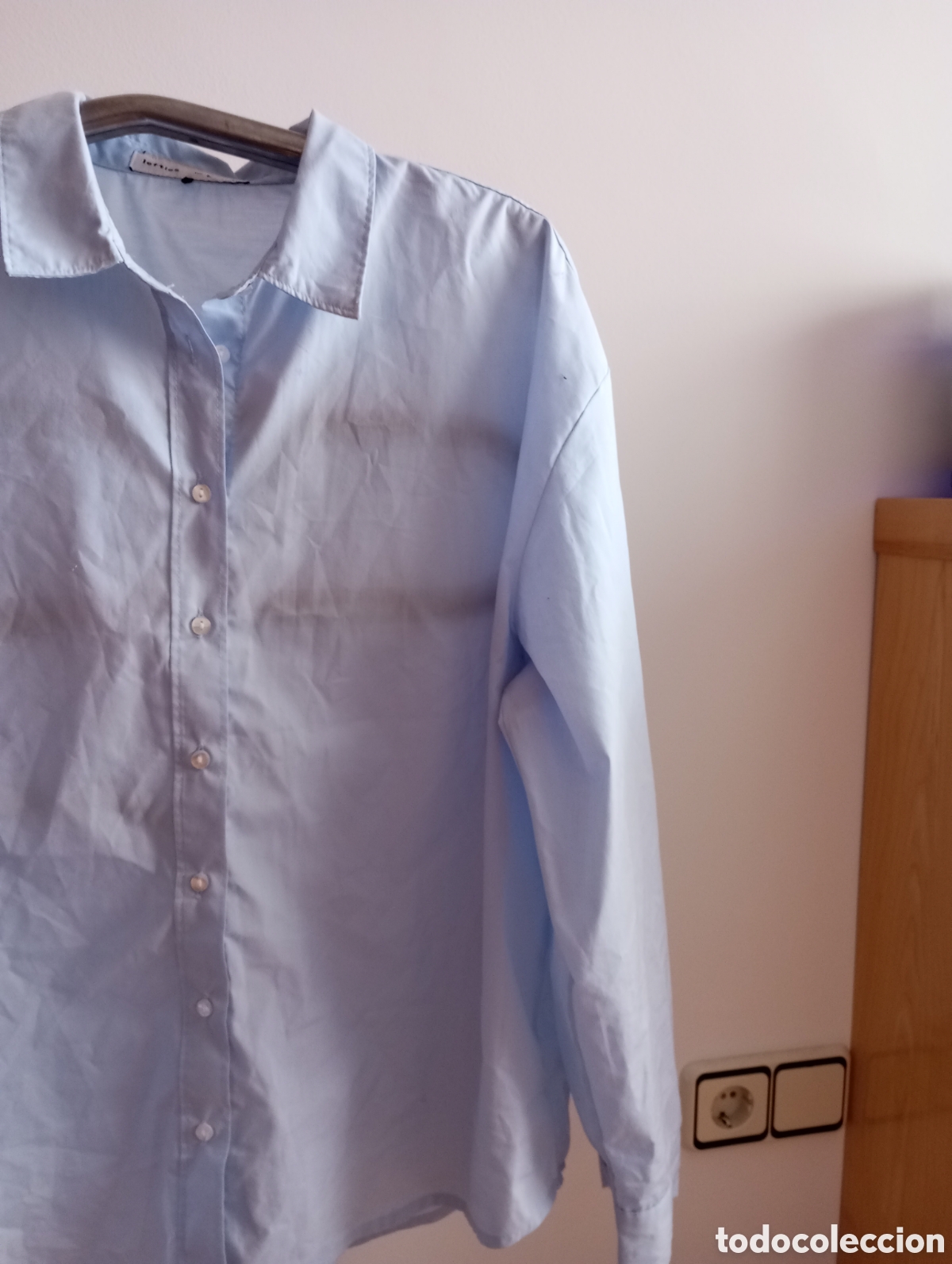 Segunda mano: Camisa lisa azul celeste Lefties - Foto 2