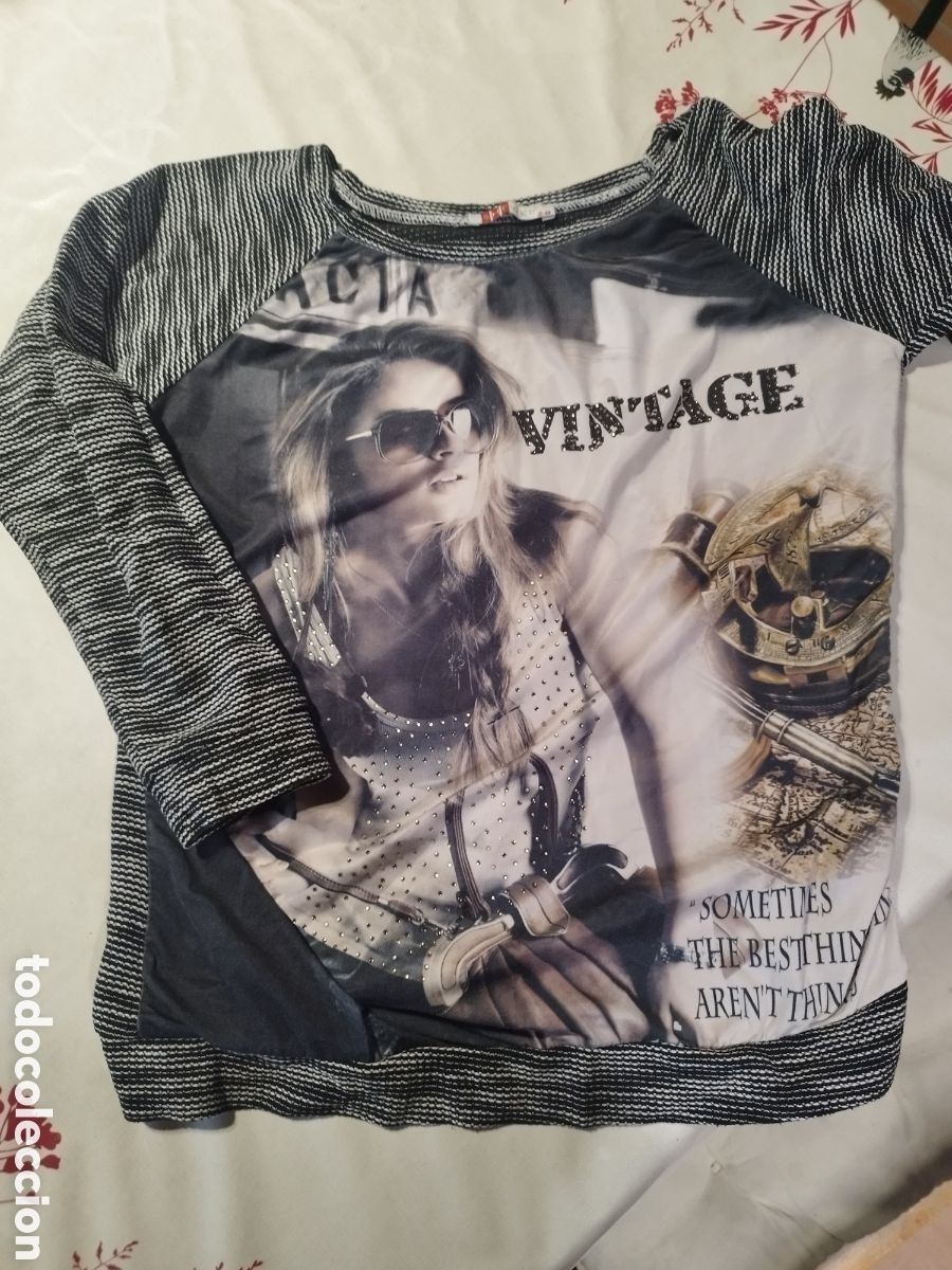 Segunda mano: Camiseta jersey estampado combinado - Foto 1