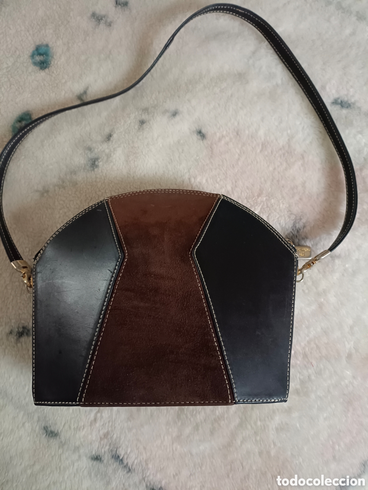 Segunda mano: Bolso de mano de cuero aut&eacute;ntico - Foto 1