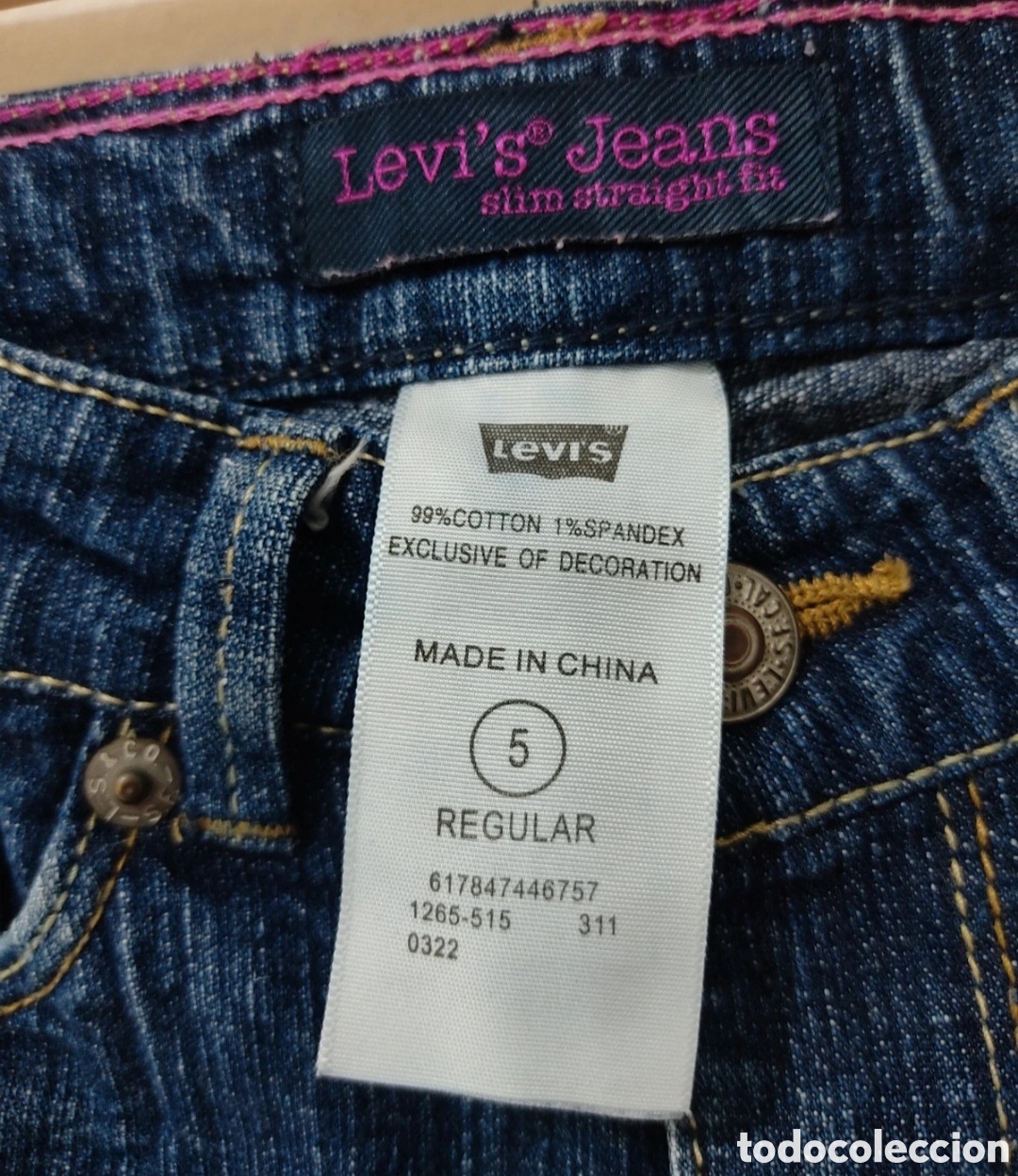 Segunda mano: Vaqueros para Ni&ntilde;as de 5 a&ntilde;os marca Levis - Foto 17