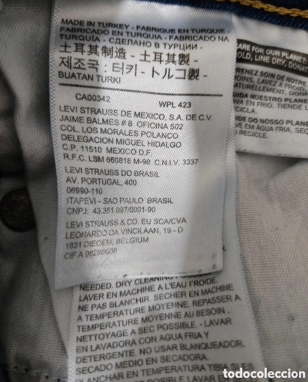 Segunda mano: Vaqueros Rectos para Chicas de 14 a&ntilde;os marca Levis - Foto 8
