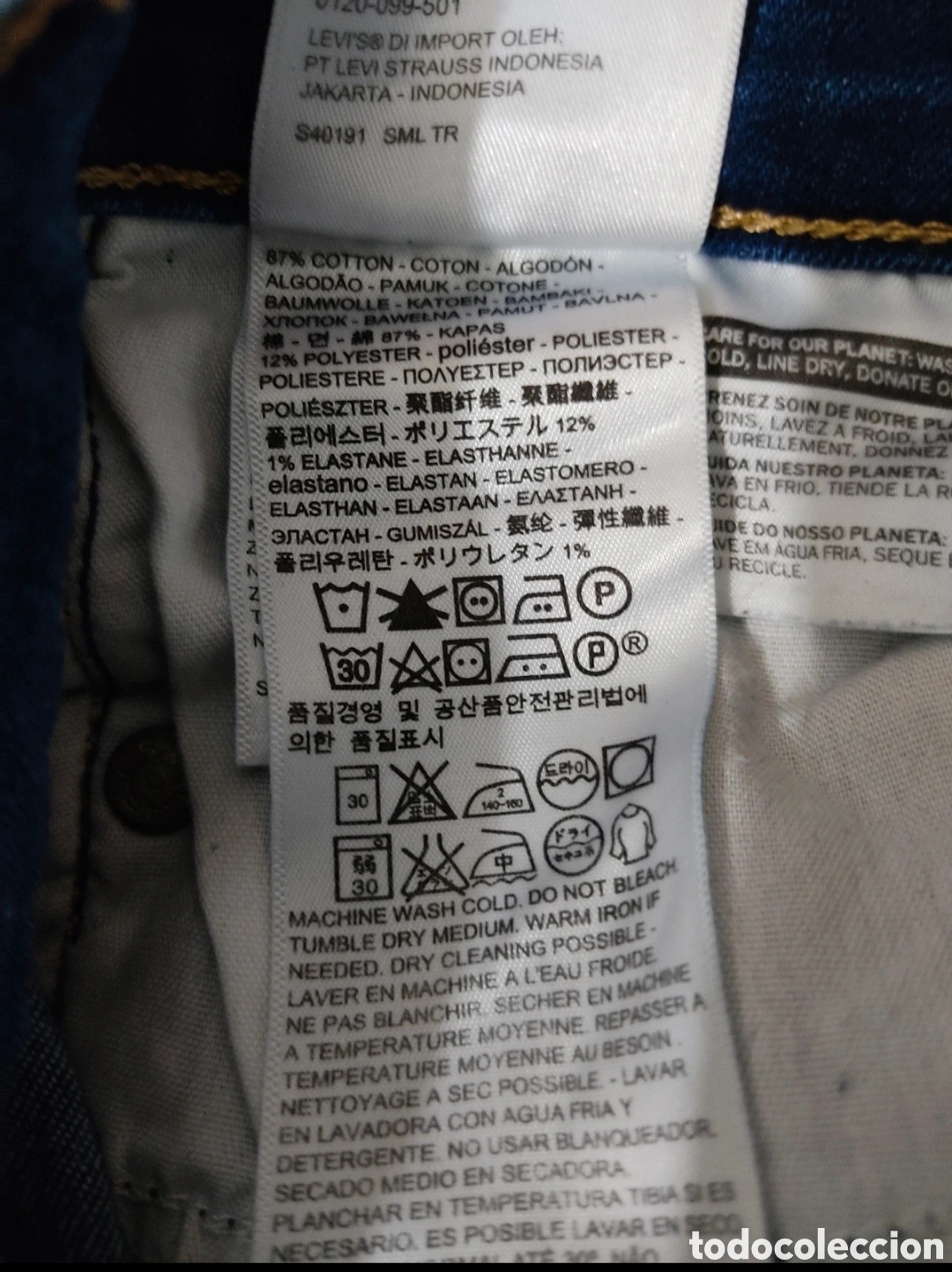 Segunda mano: Vaqueros Rectos para Chicas de 14 a&ntilde;os marca Levis - Foto 9