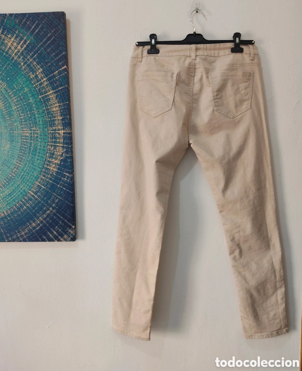 Segunda mano: Pantalones Vaqueros Rectos con Strass para mujer 40-42 - Foto 3