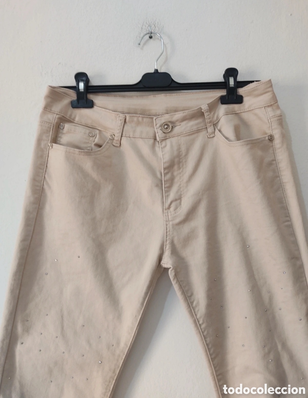 Segunda mano: Pantalones Vaqueros Rectos con Strass para mujer 40-42 - Foto 8