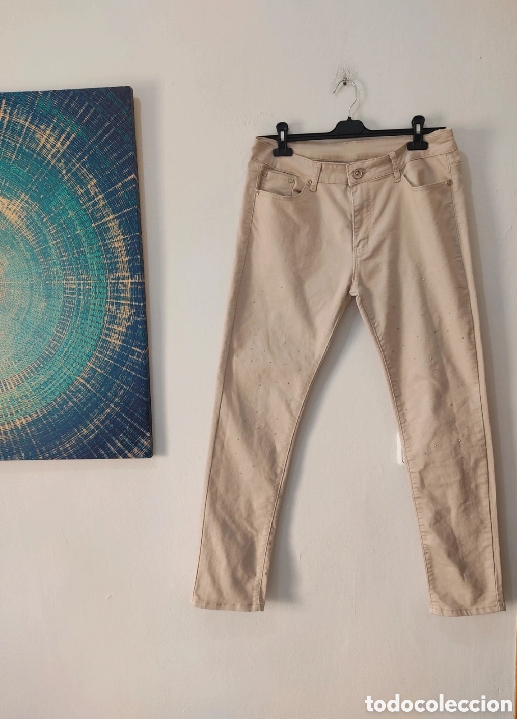 Segunda mano: Pantalones Vaqueros Rectos con Strass para mujer 40-42 - Foto 11