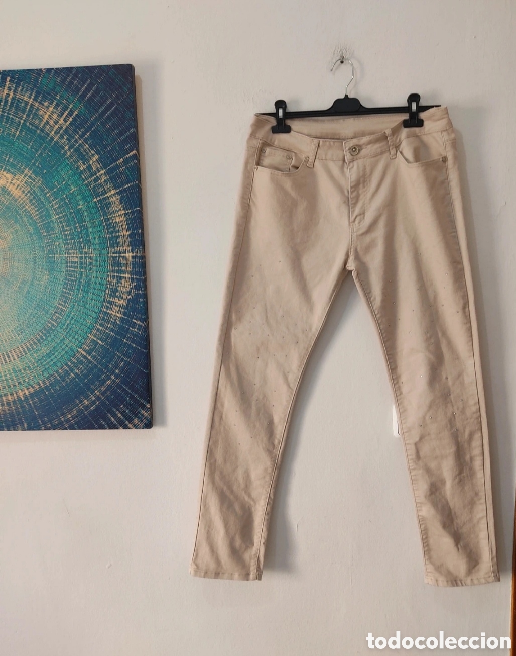 Segunda mano: Pantalones Vaqueros Rectos con Strass para mujer 40-42 - Foto 16