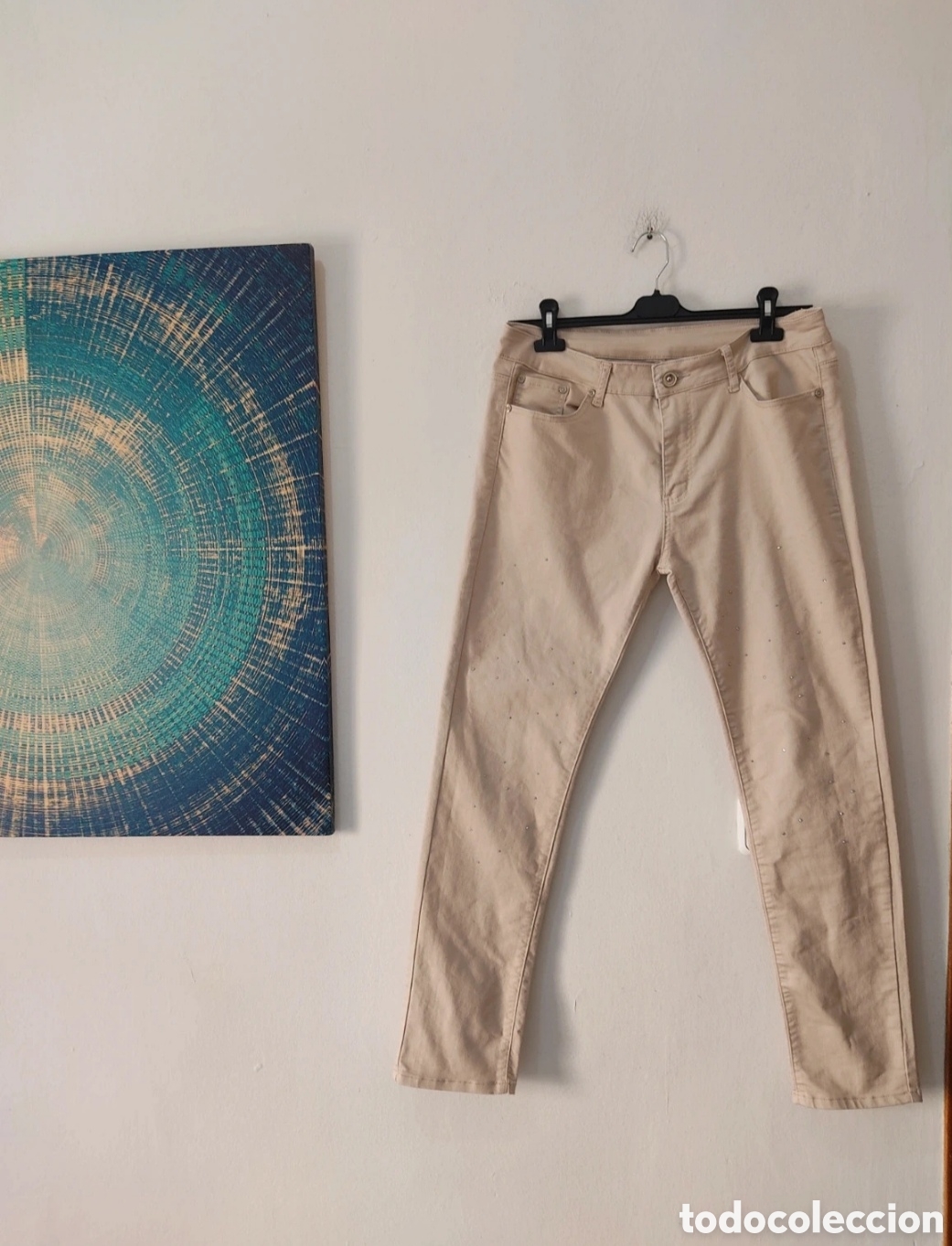 Segunda mano: Pantalones Vaqueros Rectos con Strass para mujer 40-42 - Foto 17