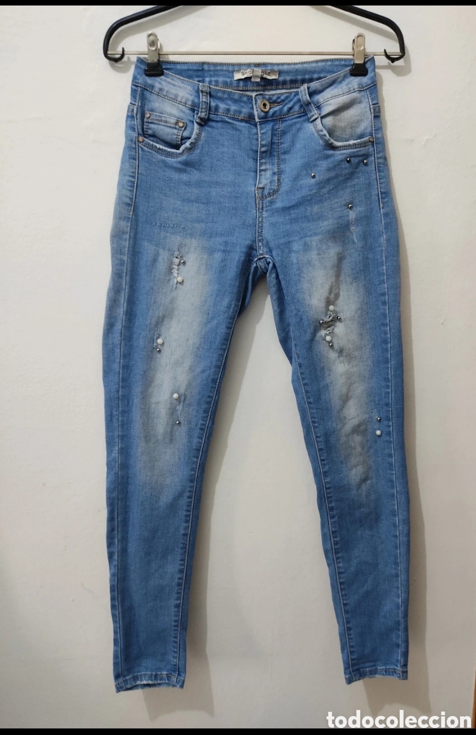 Segunda mano: Vaqueros Pitillo con Pedrer&iacute;a para mujer 34 marca Shop One - Foto 8