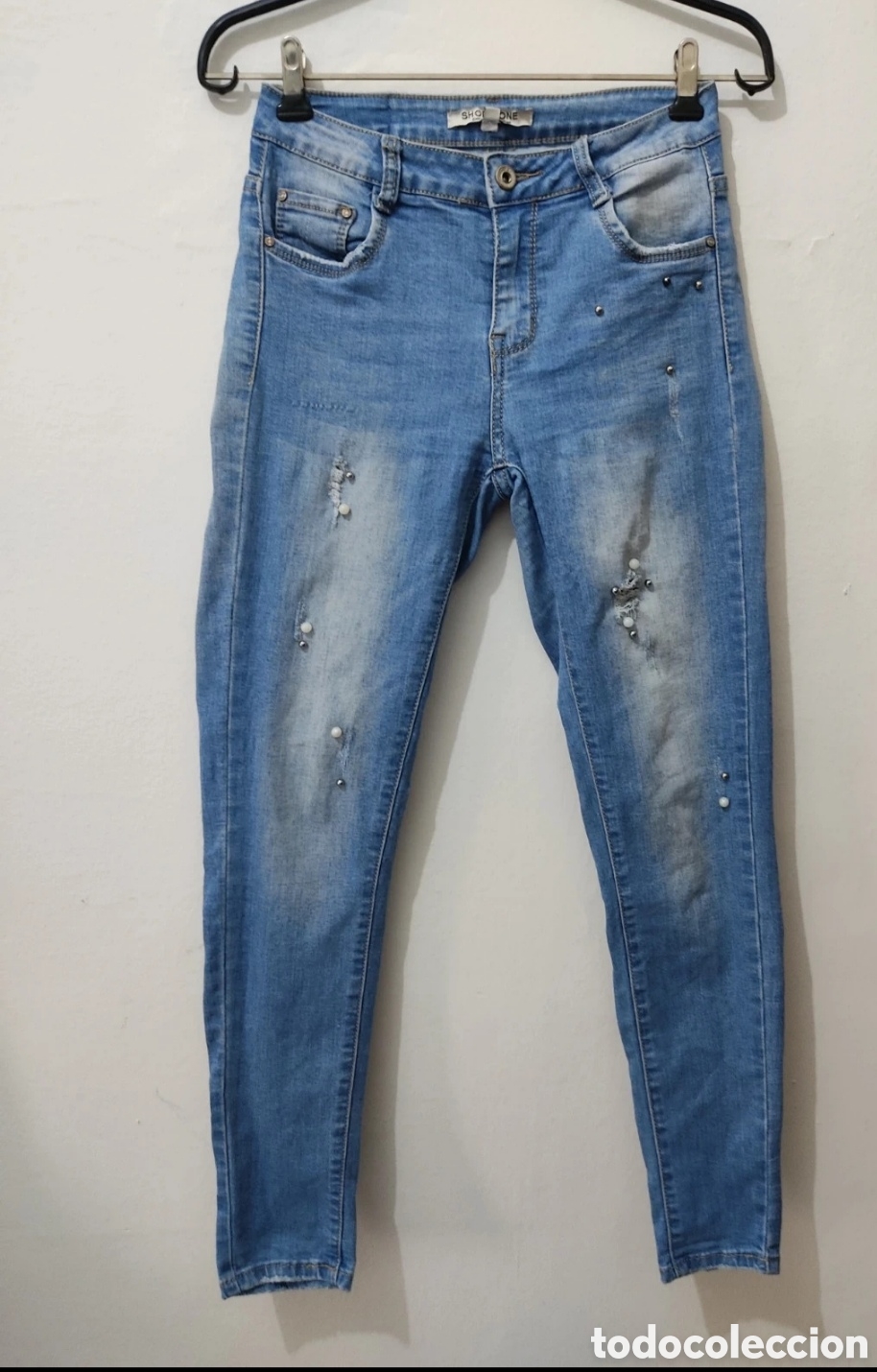 Segunda mano: Vaqueros Pitillo con Pedrer&iacute;a para mujer 34 marca Shop One - Foto 9