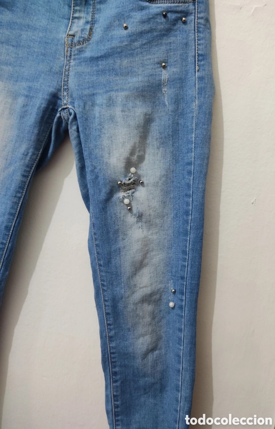 Segunda mano: Vaqueros Pitillo con Pedrer&iacute;a para mujer 34 marca Shop One - Foto 13