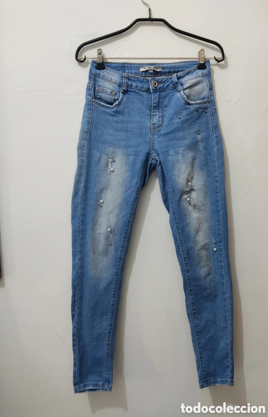 Segunda mano: Vaqueros Pitillo con Pedrer&iacute;a para mujer 34 marca Shop One - Foto 15