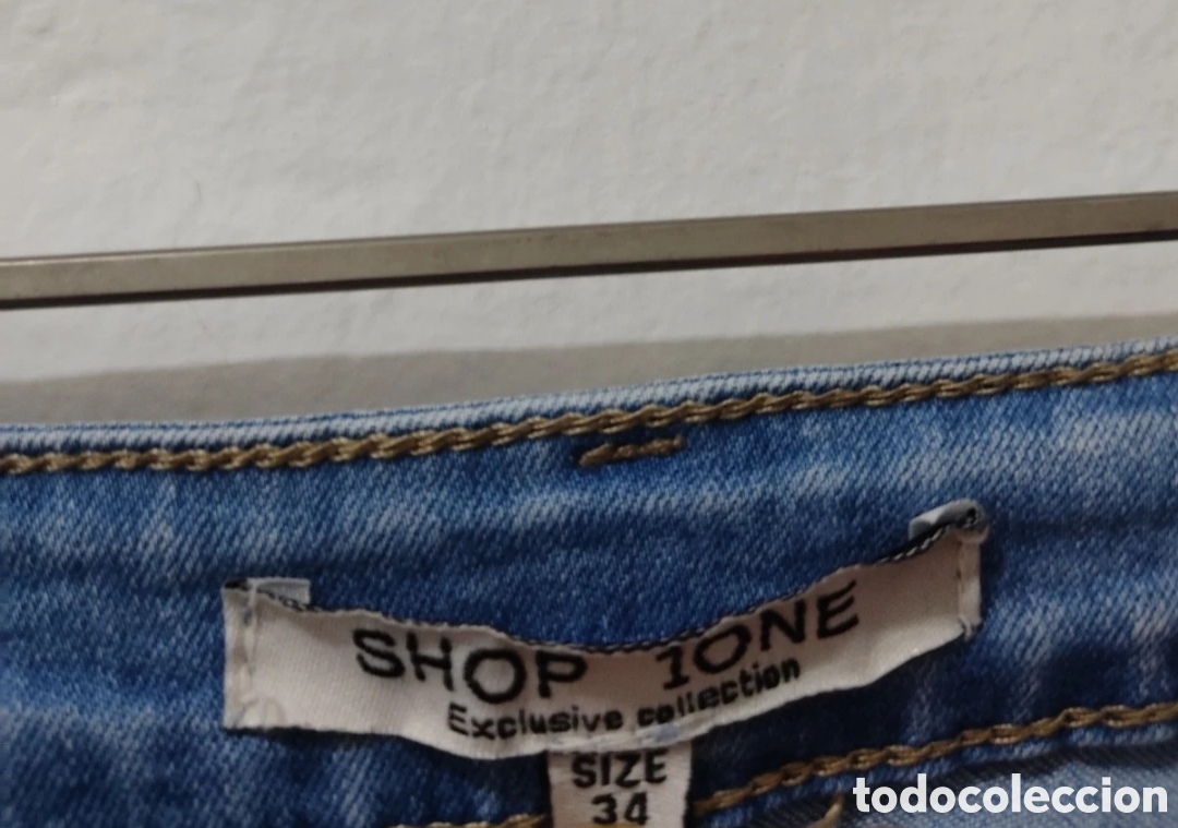 Segunda mano: Vaqueros Pitillo con Pedrer&iacute;a para mujer 34 marca Shop One - Foto 16