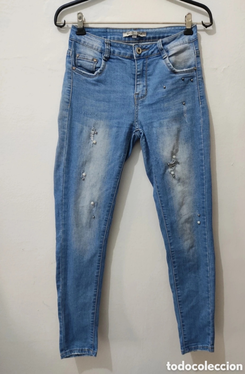 Segunda mano: Vaqueros Pitillo con Pedrer&iacute;a para mujer 34 marca Shop One - Foto 17