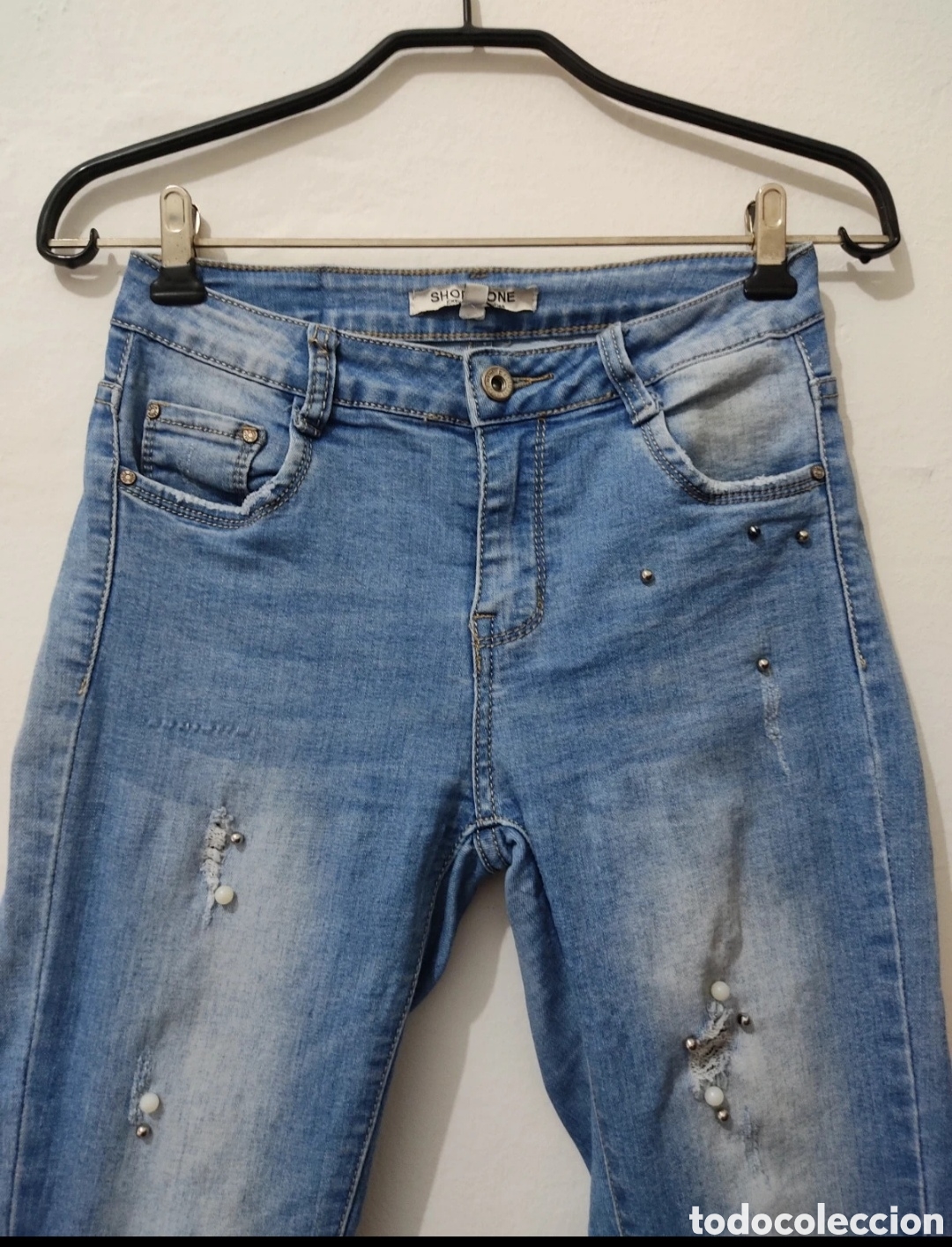 Segunda mano: Vaqueros Pitillo con Pedrer&iacute;a para mujer 34 marca Shop One - Foto 19