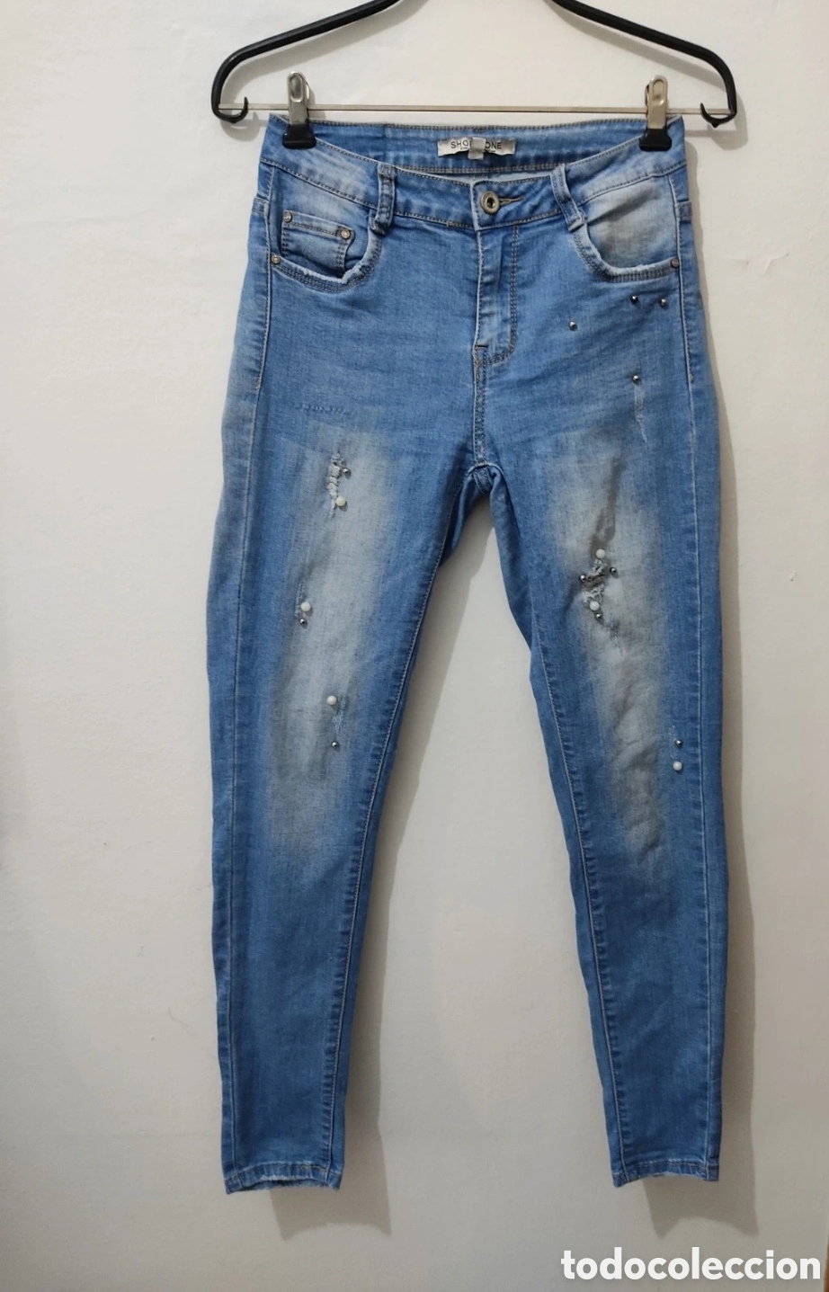 Segunda mano: Vaqueros Pitillo con Pedrer&iacute;a para mujer 34 marca Shop One - Foto 21