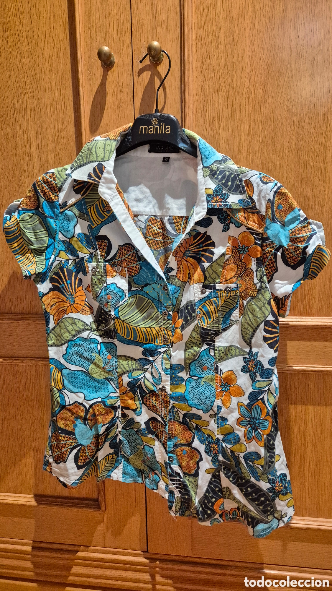 Segunda mano: Camisa flores Tinta Style - Foto 1