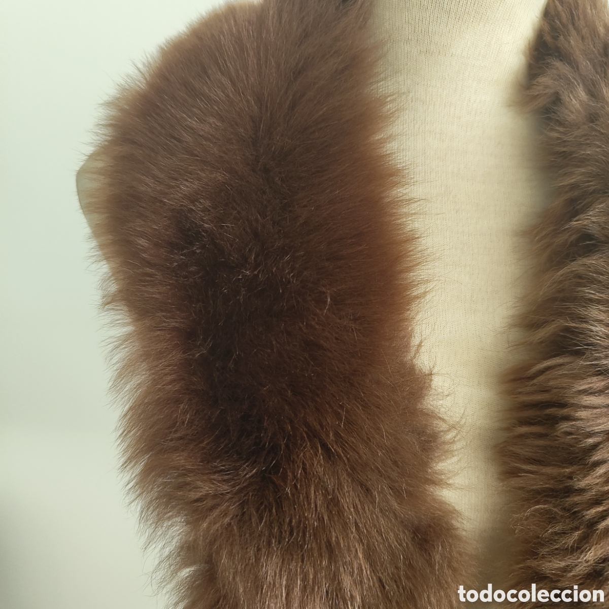 Segunda mano: Cuello de piel natural maron - Foto 2
