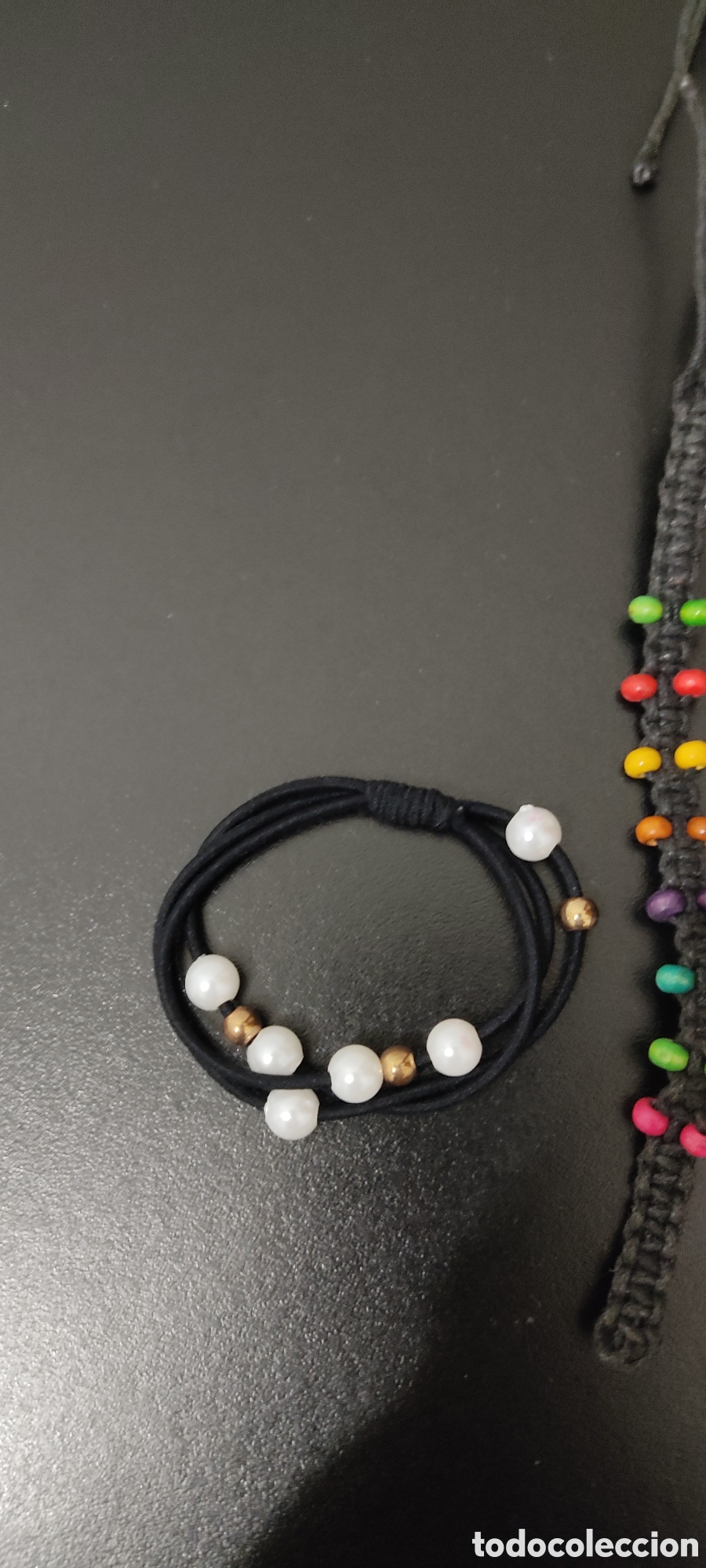Segunda mano: Set Variado para mujer Pulsera M&aacute;s Coletero Perlas - Foto 11