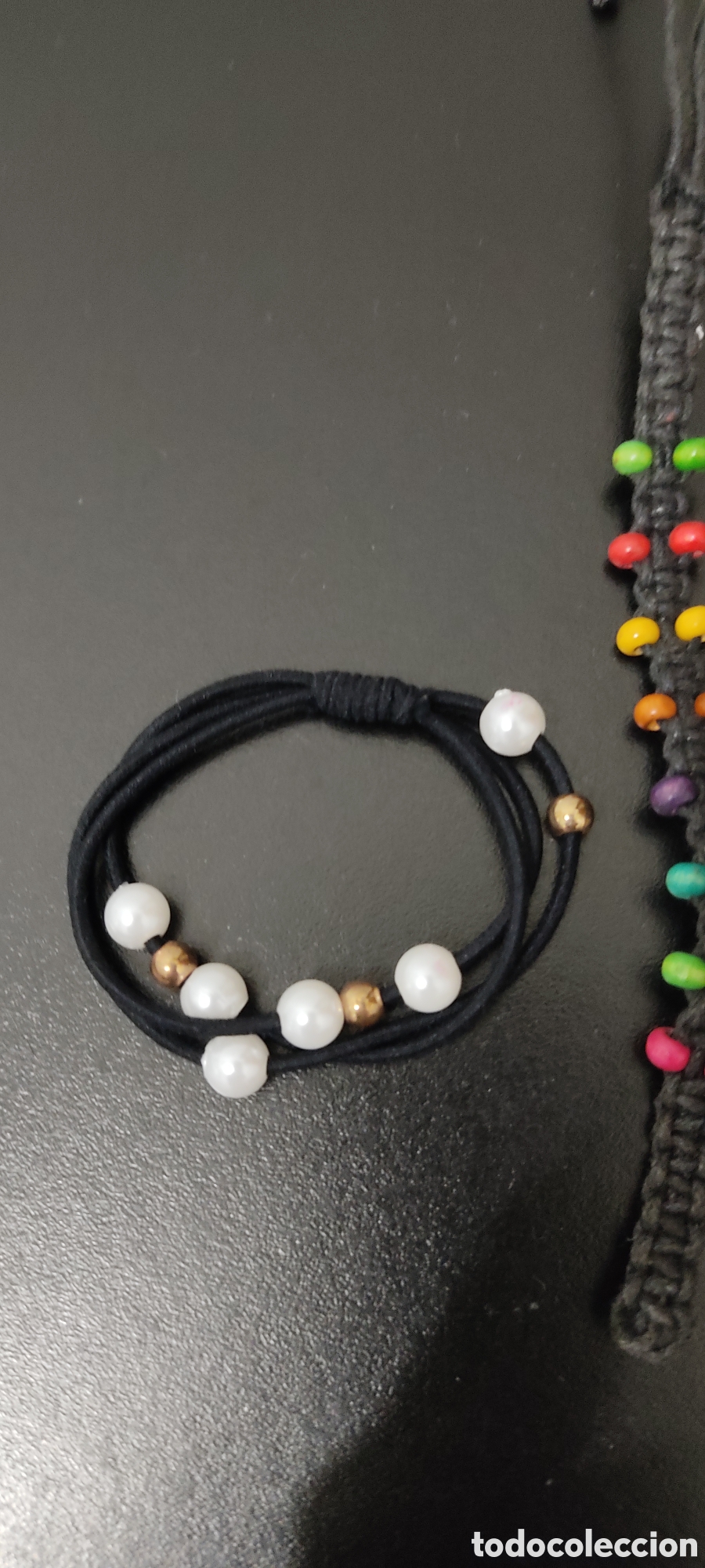 Segunda mano: Set Variado para mujer Pulsera M&aacute;s Coletero Perlas - Foto 14