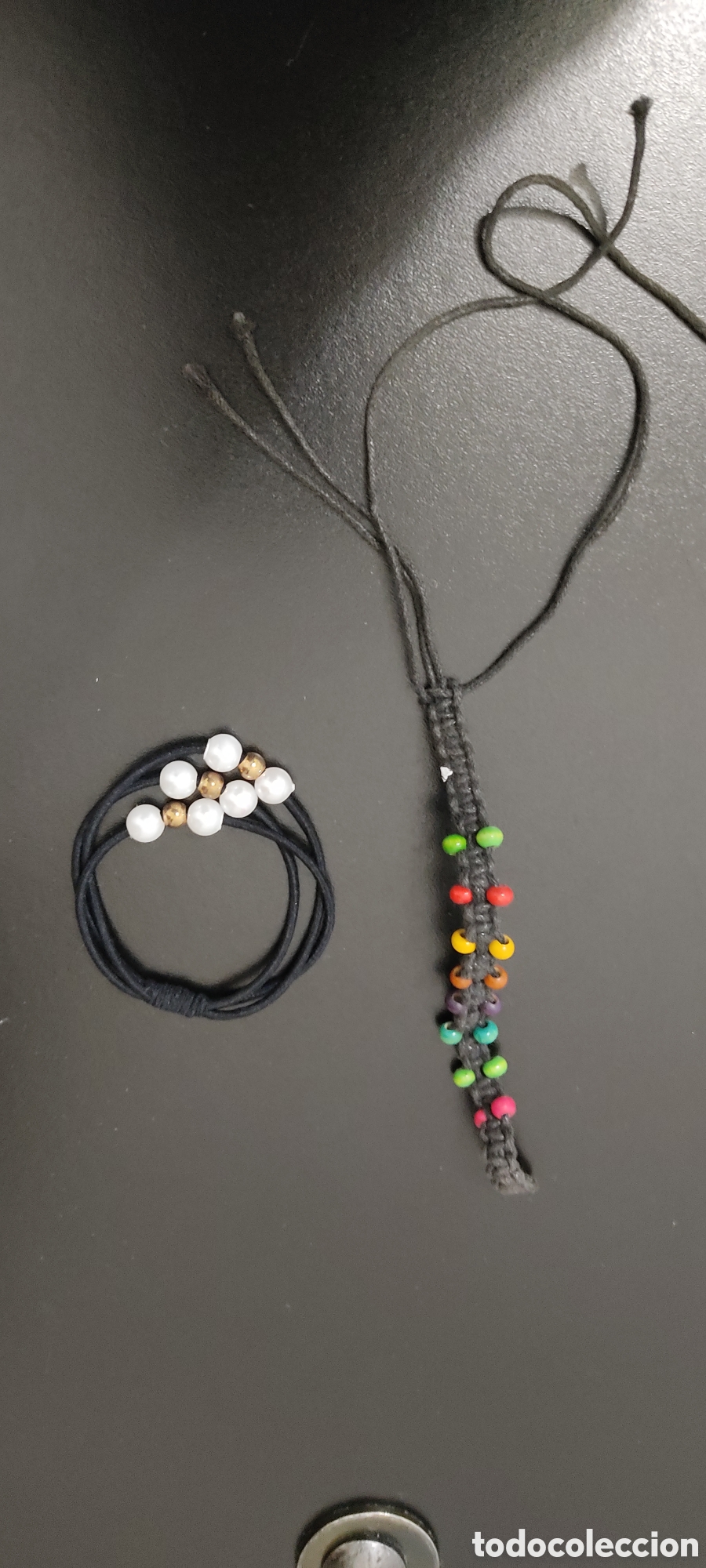 Segunda mano: Set Variado para mujer Pulsera M&aacute;s Coletero Perlas - Foto 16