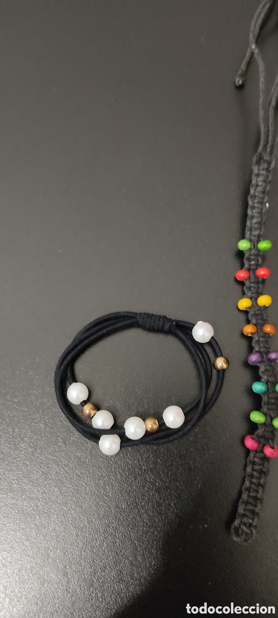 Segunda mano: Set Variado para mujer Pulsera M&aacute;s Coletero Perlas - Foto 17