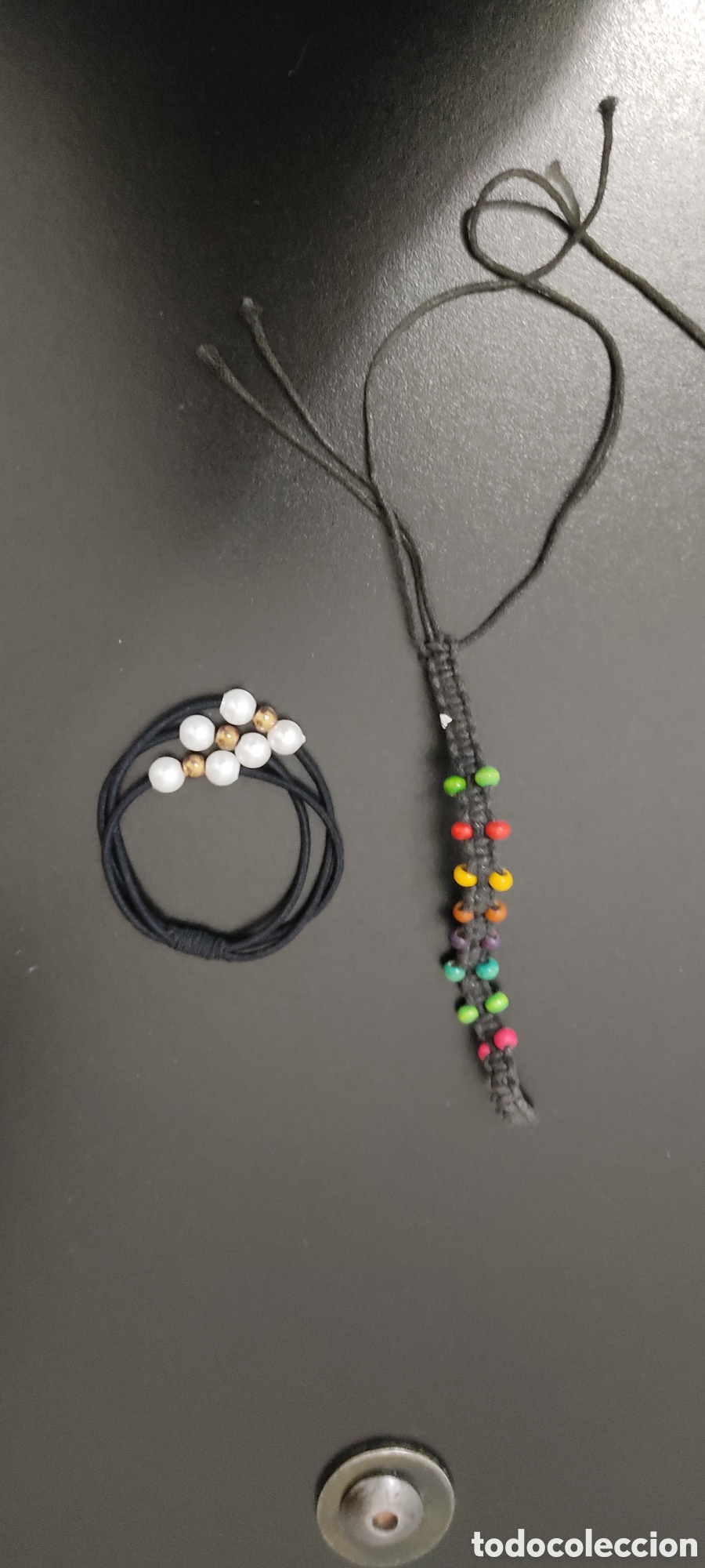 Segunda mano: Set Variado para mujer Pulsera M&aacute;s Coletero Perlas - Foto 18