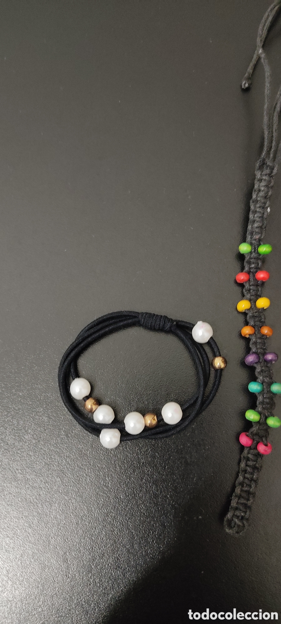 Segunda mano: Set Variado para mujer Pulsera M&aacute;s Coletero Perlas - Foto 22