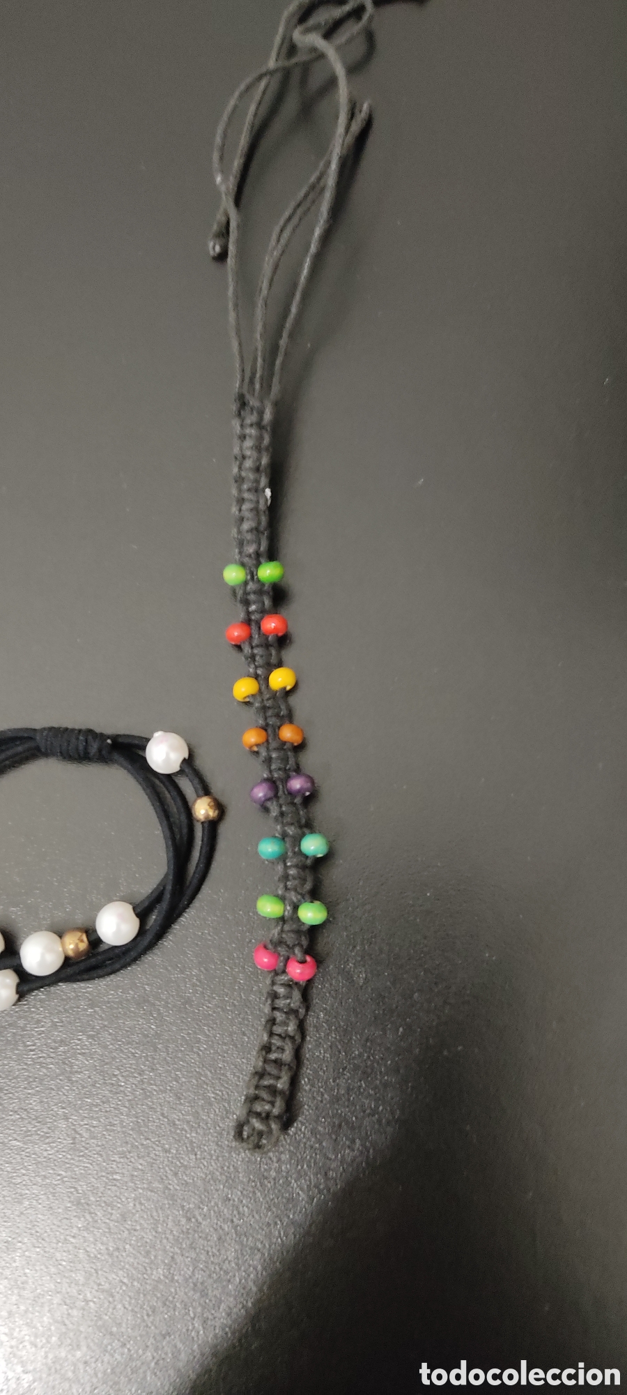 Segunda mano: Set Variado para mujer Pulsera M&aacute;s Coletero Perlas - Foto 1