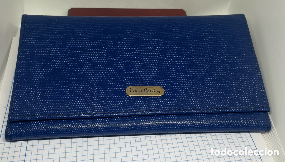 Segunda mano: CARTERA -TARJETERO &ldquo; PIERRE CARDIN &ldquo; AZUL , SIN USO NUEVA