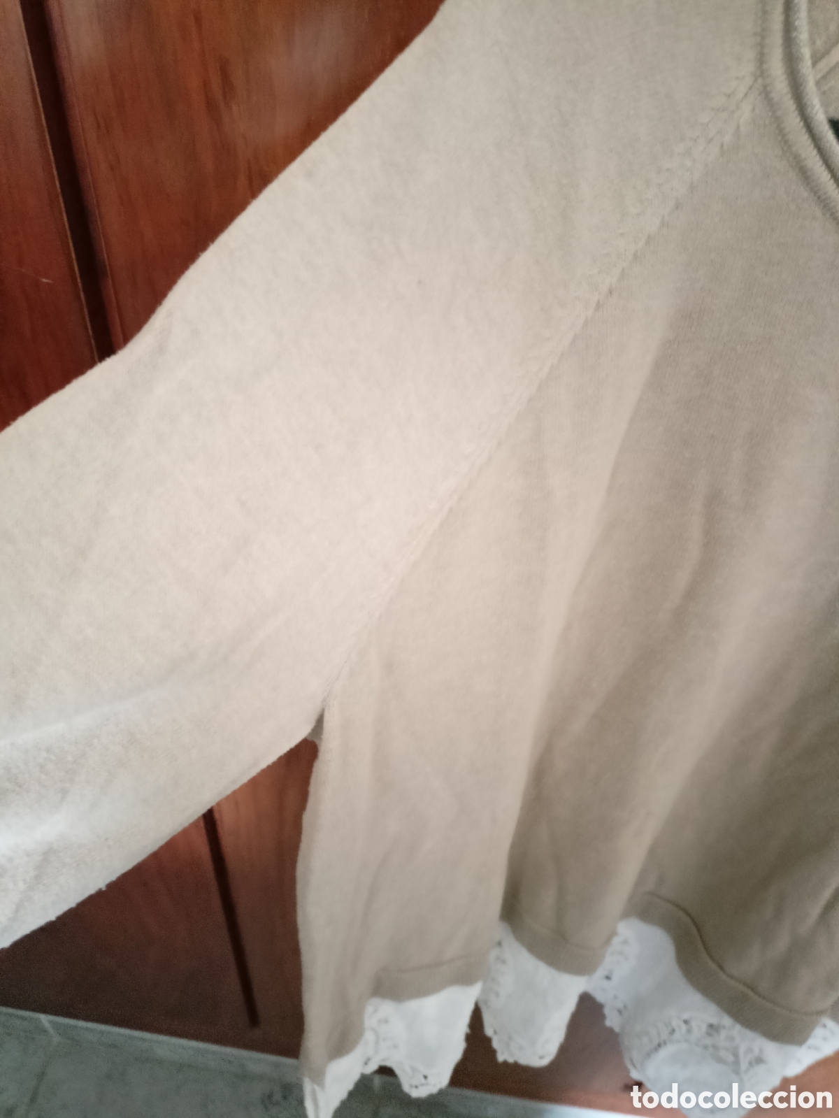 Segunda mano: Jersey beig con encaje. Couchel M - Foto 8