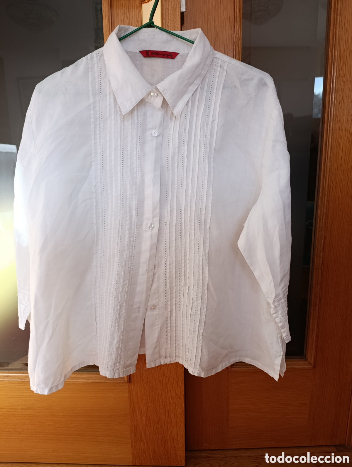 Segunda mano: Blusa camisa blanca hilo - Foto 7