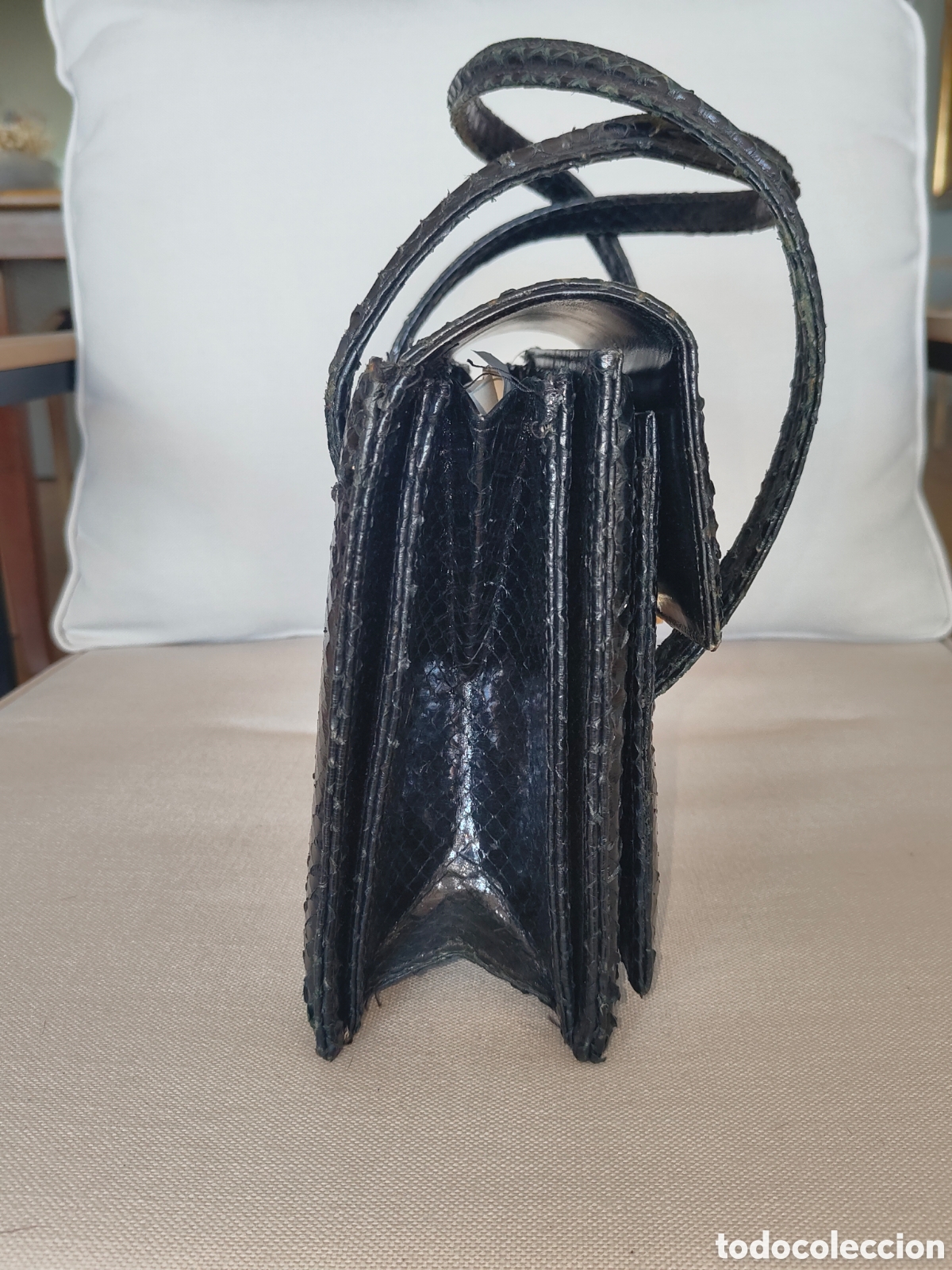 Segunda mano: Bolso de serpiente negro - Foto 3