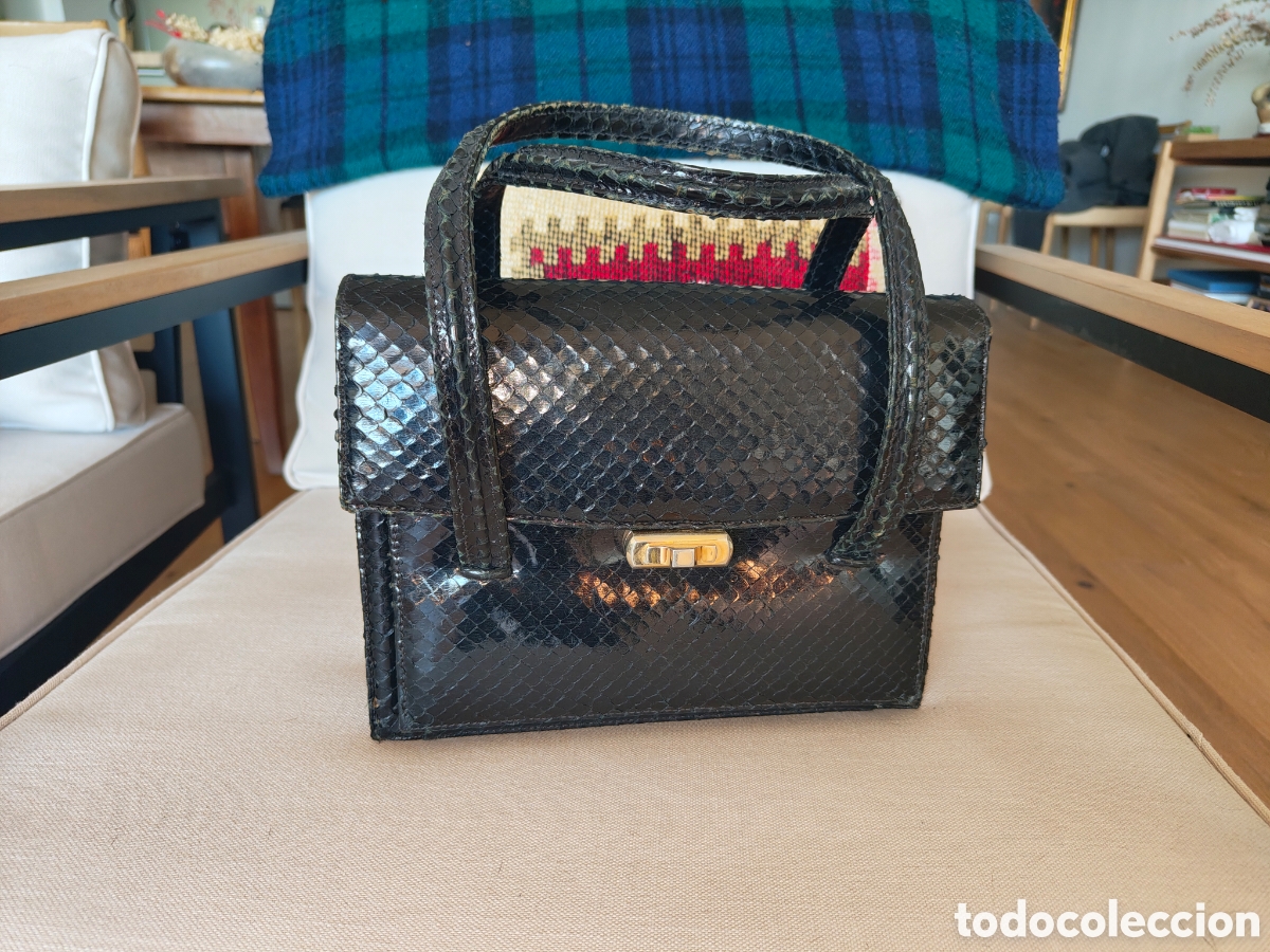 Segunda mano: Bolso de serpiente negro - Foto 1