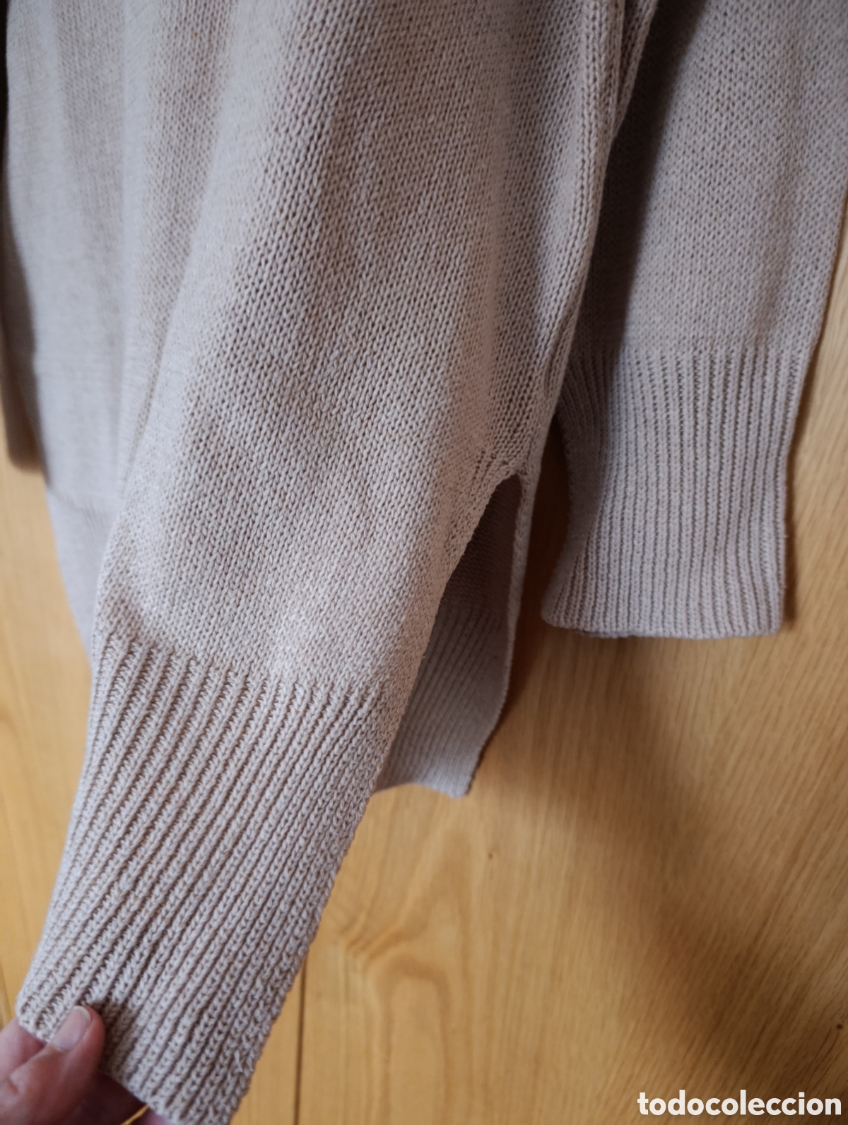 Segunda mano: Jersey de algod&oacute;n beig largo - Foto 4