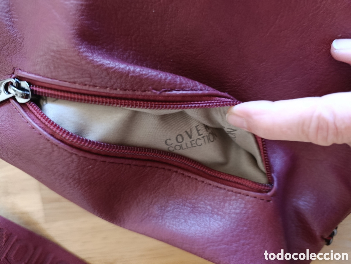 Segunda mano: Bolso Cover en color granate - Foto 8