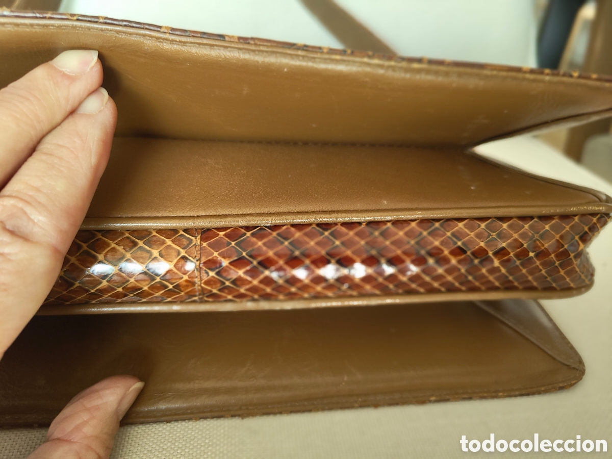 Segunda mano: Bolso de serpiente marr&oacute;n vintage - Foto 4