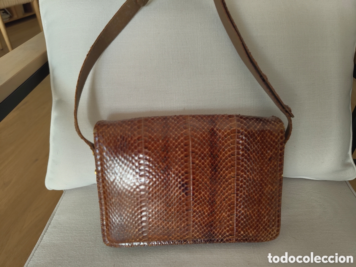 Segunda mano: Bolso de serpiente marr&oacute;n vintage - Foto 6