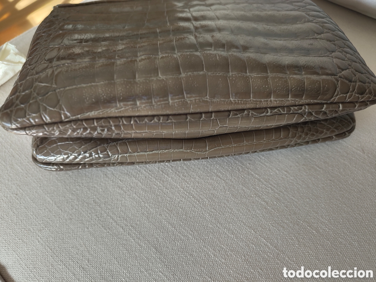 Segunda mano: Bolso impression cocodrilo gris - Foto 7