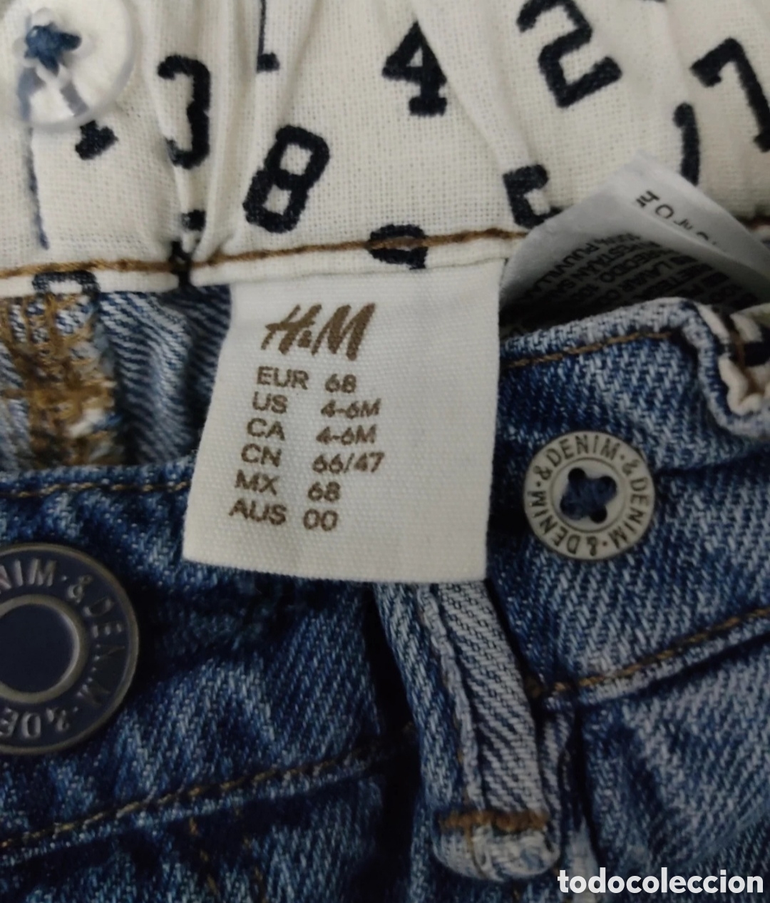 Segunda mano: Vaqueros para Beb&eacute;s de 4-6 meses marca H&M - Foto 5