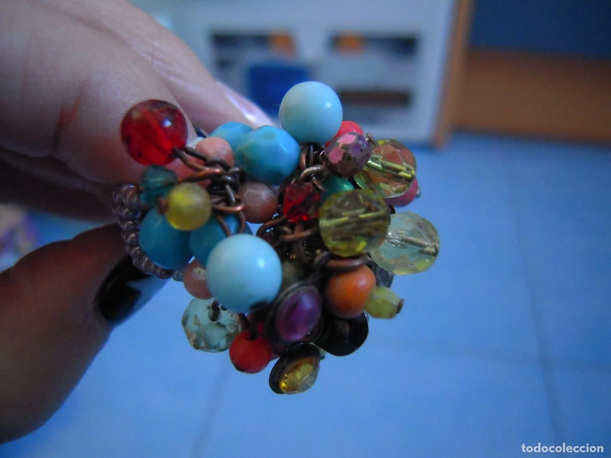 Segunda mano: Anillo blando cuentas multicolor - Foto 5