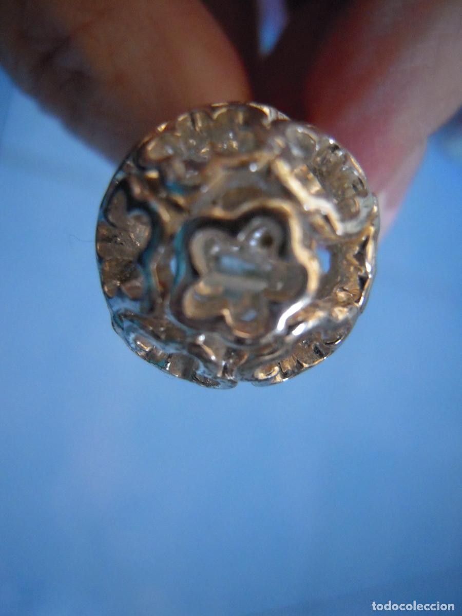 Segunda mano: Anillo bola hueca flores ajustable - Foto 5